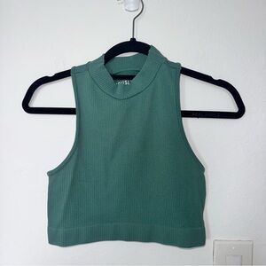 Aeropostale Teal Ribbed Crop Top